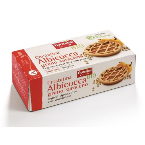Germinal Gluténmentes bio  Crostatina rácsos hajdina sütemény barackízzel 200g (6*33g)
